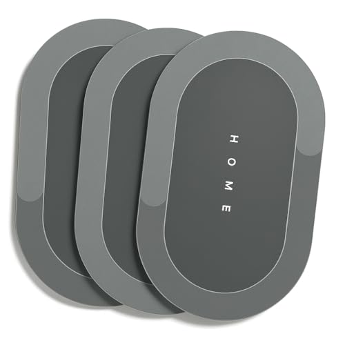 Kit 3 Tapetes Antiderrapantes Super Absorvente Secagem Rápida Emb...