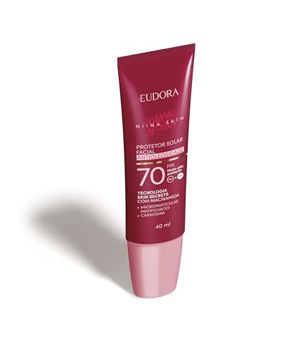 EUDORA NIINA SKIN PROTETOR SOLAR FACIAL ANTIOLEOSIDADE FPS 70 REG...