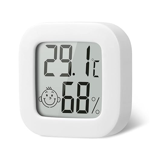 AJAPOR® Digital Room Thermometer Hygrometer Indoor | Mini LCD Temperature & Humidity Meter Gauge | Accurate Hygrometer with Clear Display & Comfort Face Icons | Home,Office,Garden (Battery Included)-image-39