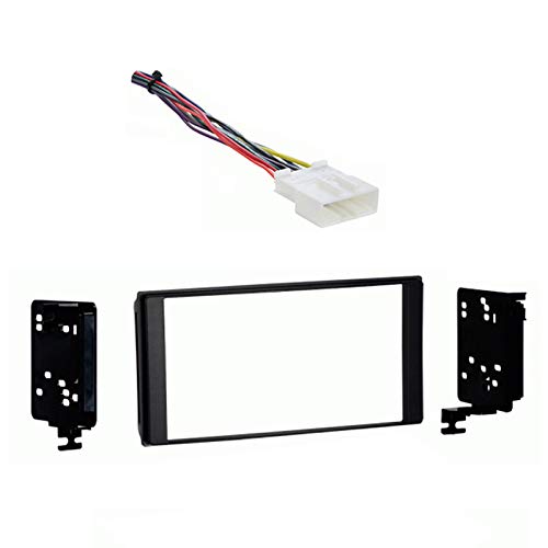 Harmony Audio Compatible with Subaru Forester 2014 2015 Without OE NAV Double DIN Stereo Harness Radio Dash Kit