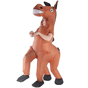 Morph Costumes Disfraz de Caballo Adulto Hinchable, Disfraz Despedida Soltero Hombre Talla Única