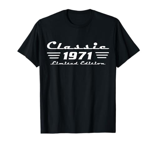 Classic 55 Birthday Decorations Men 55yr 1971 55th Birthday T-Shirt