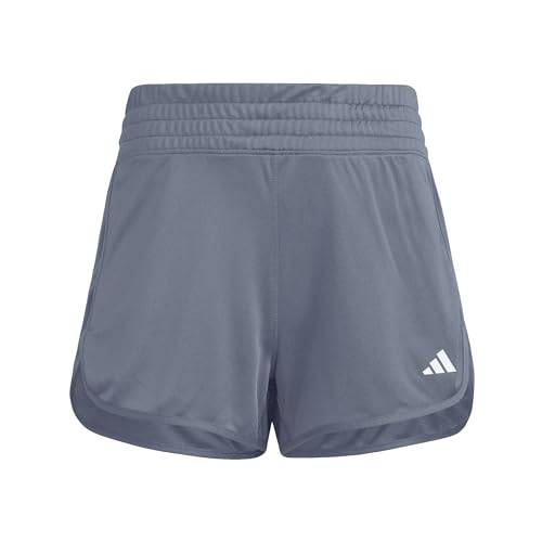 adidas Womens Pacer Essentials Knit High-Rise Shorts Casual Bottoms Casual - Purple – Image 5
