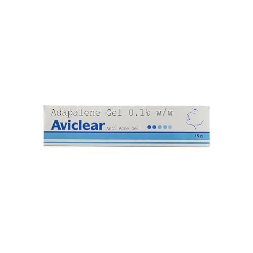 Image of Aviclear Adapalene Gel 0.1%, Acne Treatment for Face, Chest and Back, Reduces Blackheads, Spots and Pimples