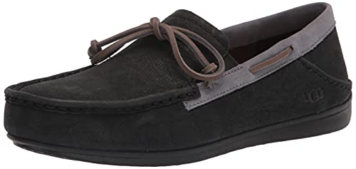 Ugg Men's Karson Ts Driving Style Loafer, Black/Metal, 7 #TOP7