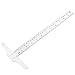 HELYZQ 30cm/12 Plastic T-Square Metric Ruler cm/inch Double Side Scale Measuring Tool