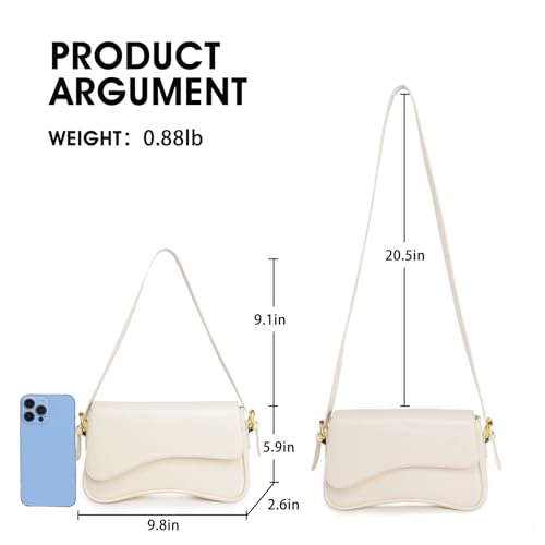 Image of PU Leather Tote Bag for Women with 2 Removable Straps and Zipper Closure