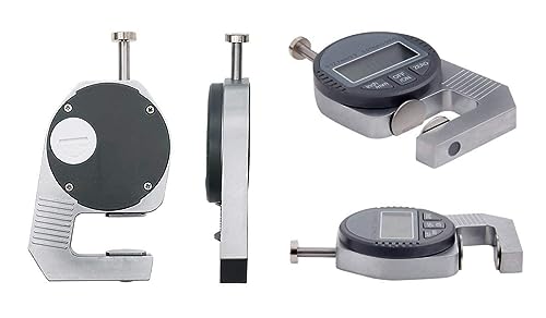 Image of Digital Thickness Gauge, Electronic Micrometer Thickness Meter with LCD Display, Unit Conversion, Storage Case 12.7mm(A-GAUGE MACHINE)