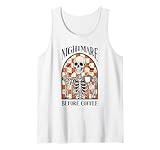 Photo Gallery nightmare before coffee shirt - tazza con scheletro a scacchi retrò canotta Photo Gallery nightmare before coffee shirt - tazza con scheletro a scacchi retrò canotta