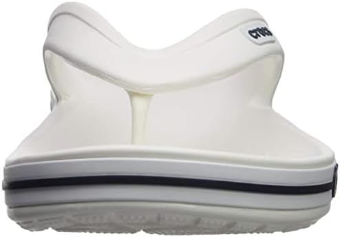 Crocs unisex adult Flip Flop, White/Navy, 15 Women 13 Men US | Image 1