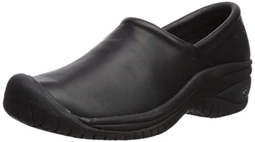 KEEN Utility Women's PTC Slip On 2 Low Food Service Shoe, Black/Black, 7 Medium US