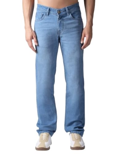 Image of LOUIS STITCH Men's Mid Rise Raw Wash Regular Fit Jeans (LSJNS-CF)