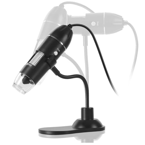 Microscopio digital USB portátil Mipcase 1000x con brazo flexible y luz LED 4