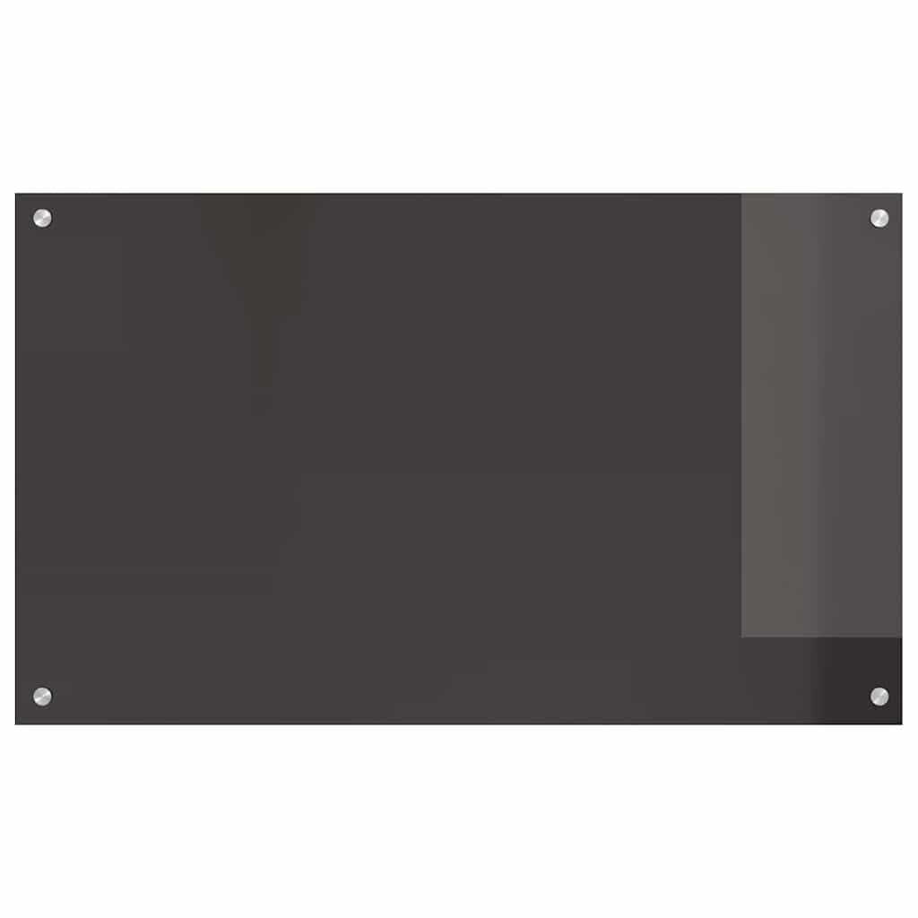 Solivagant Küchenrückwand 2 pcs Dunkelgrau 100 x 60 cm Gehärtetes Glas, Küche Esszimmer,Küchenhelfer -utensilien, 19.7 kg-3415469