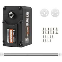 XR3230 30KG High Torque Serial Bus Servo Motor, Dual Bearing Full Metal Gear Steering Servo for RC Robot DIY, Control Angle 360