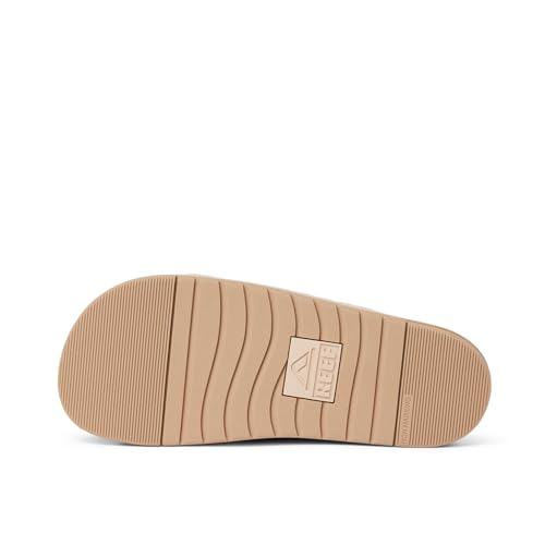Image of REEF Ojai Two Bar Women's Fashion Slide Sandal, Premium Leather, Soft Cushion Footbed