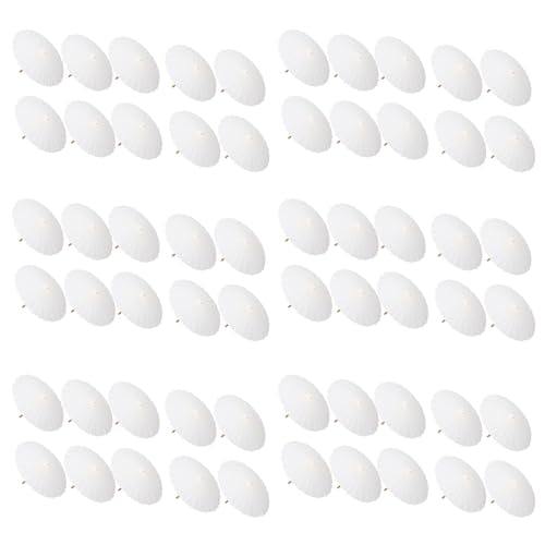 Tacdas 60 Piezas Sombrilla de Papel Paraguas de Boda Favor de Fiesta Paraguas de Bambú para Centros de Mesa de Despedida de Soltera Accesorios para Fotos 23.6 Pulgadas