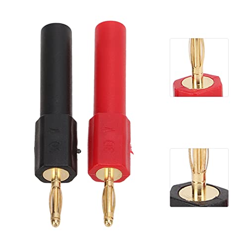 Adaptador Banana Plug 2mm Macho a 4mm Hembra, 5 Pares miniatura 5