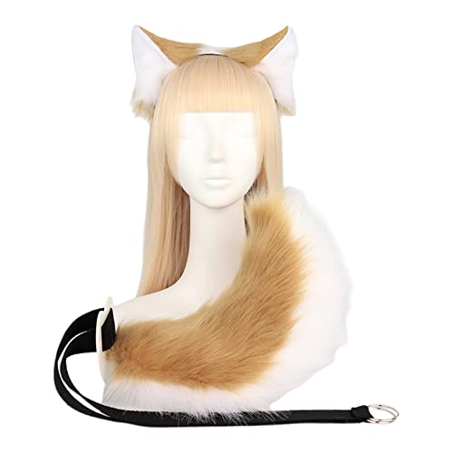 Queue et oreilles de loup pour costume Halloween adulte résistant et confortable