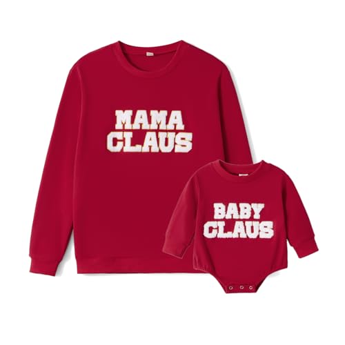 Image of Karwuiio Mommy and Me Family Matching Outfits Halloween Pumpkin Print Sweatshirt Long Sleeve Pullover Tops