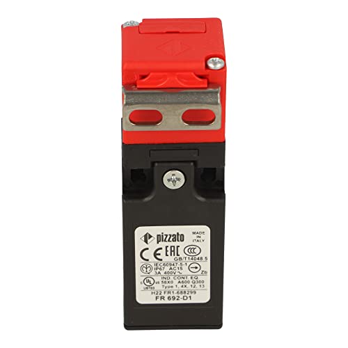 FR 692-D1 | FR 692-D1 | PIZZATO Key Operated Safety Switch, Plastic, 1NO+1NC Slow Action, Right Angled Key, PG13.5