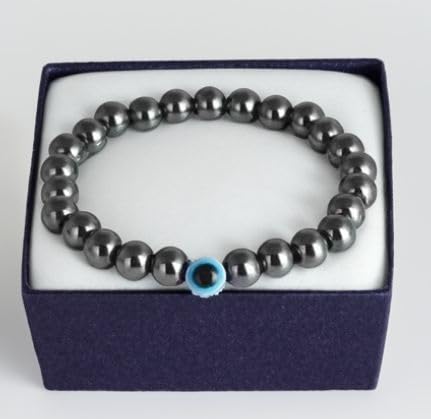 Image of Honbon Fancy Designer Beads Evil Eye Charms Bracelet,Handmade Unisex Nazar Bracelets,Friendship Band for All -Girls, Boys, Men & Women
