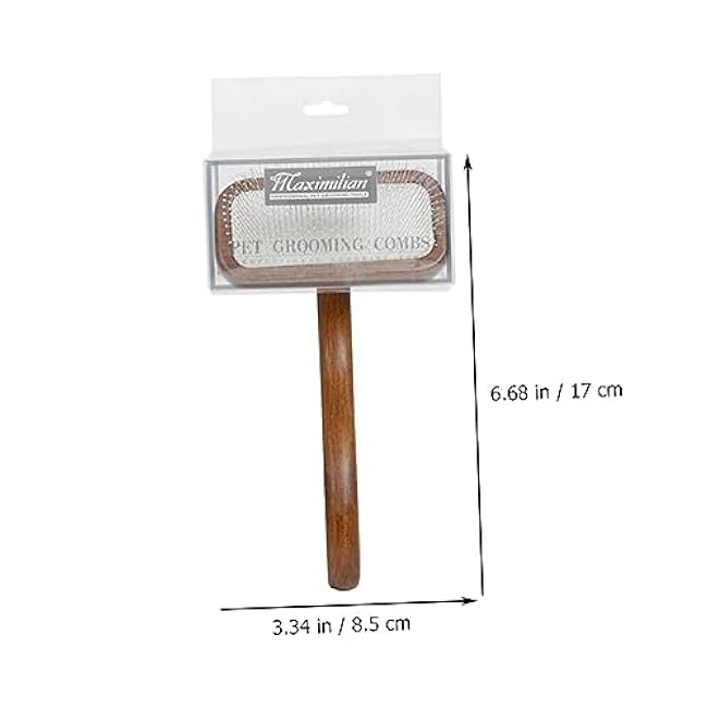 Mipcase Dog Beauty Comb Wooden Grooming Brush for Cats Dogs Lightweight Pet Grooming Supplies Shedding Remover for Smooth Coat Portable Comfortable Design for Pet Owners and-wTax3YdP