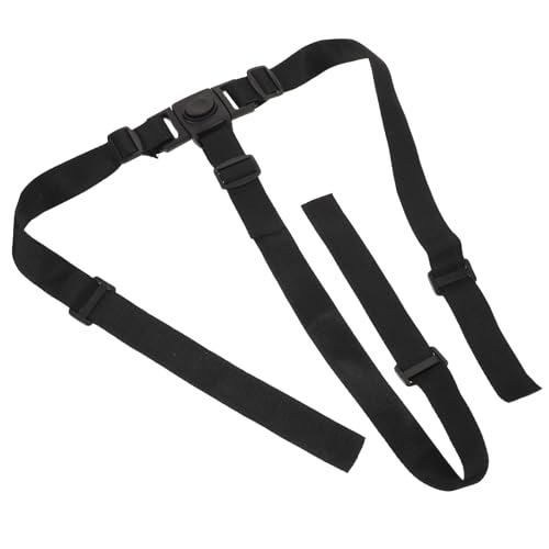 TOYANDONA Arnés de Seguridad para Trona y Cochecito Infantil Cinturón Ajustable de Tres Puntos Hebilla Rápida de Liberación Banda Protectora para Ñiño en Color Negro 1 Pieza
