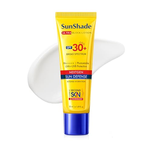 Image of Sunshade Ultra Block Lotion SPF 30+ PA++++ In Vivo Tested | Body Sunscreen with Broad Spectrum UVA & UVB Protection | Advanced Filters for Pollution & Tanning | Lightweight Sunscreen for All Skin Types 50ml