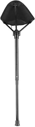 Taburete plegable telescópico ajustable, silla alta portátil de una sola pierna, silla alta para acampar al aire libre, caminar, taburete plegable