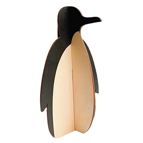 OKUMEYR Penguin Wooden Glasses Display Rack Desktop Eyewear Support Stand for Sunglasses and Eyeglasses Stylish Organizer for Decor