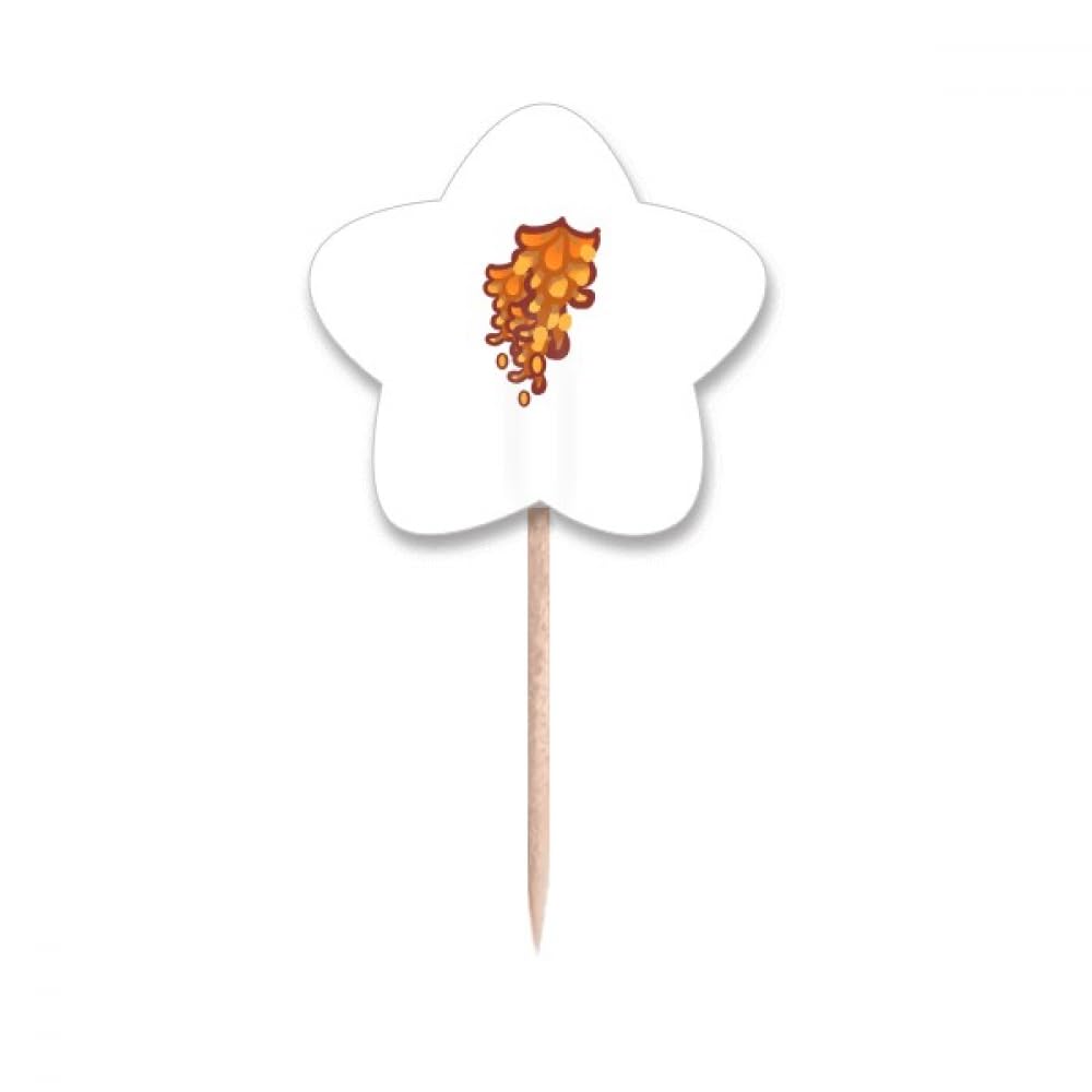 Cure-dents drapeaux Thaïlande en chaîne et cupcake picks étoile pour cocktail