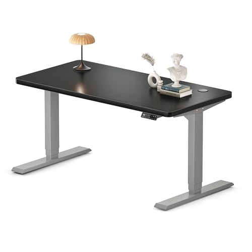 MAIDeSITe Höhenverstellbarer Schreibtisch 140x70cm - Elektrisch Schreibpult Höhenverstellbar 3-stufige mit 2 Energieeffizient‌ Motoren -Stabil & Flüsterleiser Arbeitsplätze Traglast 160kg -S