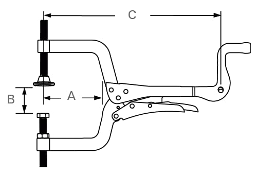 JointMaster, Angle Clamping Tool, Throat Depth 3