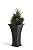 FCMP Outdoor Heritage Planter (2-Pack) Outdoor Planter, Tall, Black