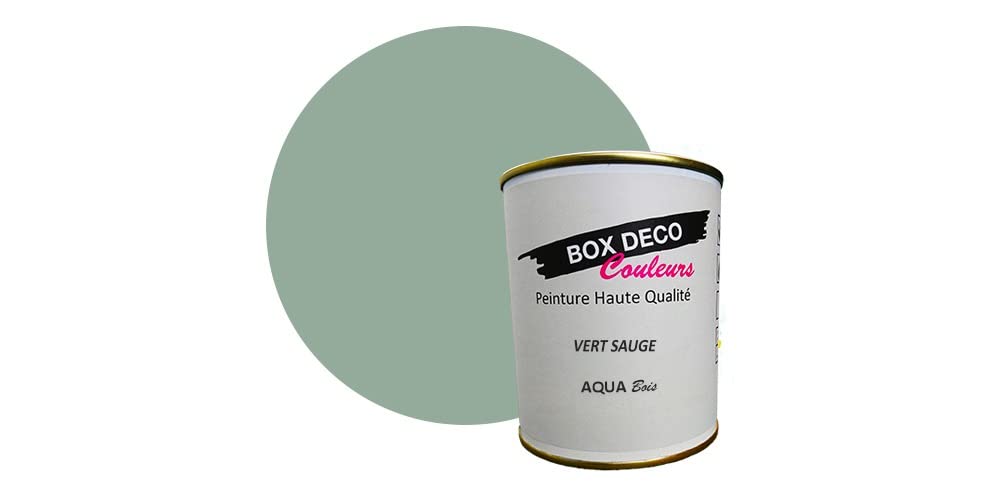 Pintura de madera interior exterior a base de acrílico con aspecto aterciopelado Aqua de madera, 750 ml, 9 m², verde salvia