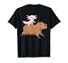 Funny Kawaii Axolotl and Capybara Lover Kids Girls Men Women T-Shirt