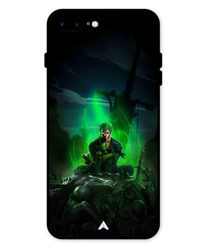 Image of Premium Anime 1 Case for iPhone 8 Plus (Glossy Finish) Soft-Touch Metal TPU Back Cover, Shockproof, Designer, Aesthetic Mobile Phone Case