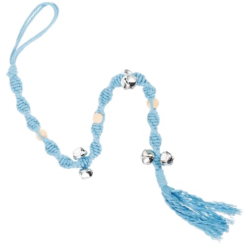 NOLITOY ペット ドアベル 犬 トレーニング 部屋 ドアベル スカイブルー ロープ