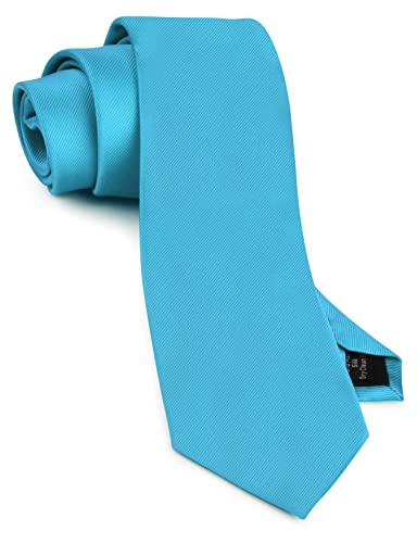 Image of GUSLESON Classic New 3.15 inch(8cm) Men's Solid Color Necktie Wedding Business Tie + Gift Box