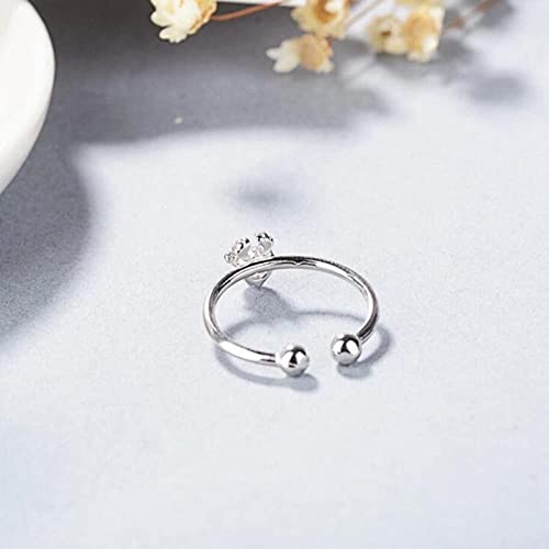 Bague femme argent 925 ajustable zircon élan bijoux