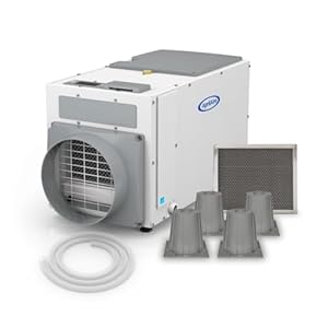 Aprilaire e080 pro dehumidifier bundle 80 pint whole house dehumidifier full complete kit crawl spaces basements whole homes commercial up to 4400 sq ft 5 year warranty included  urban country home decor