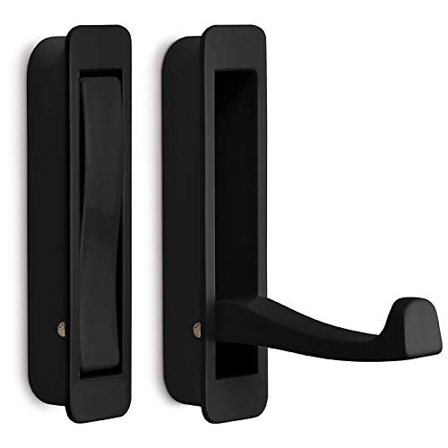 Moderner Klapphaken ZILLY zum Einlassen schwarz HxB 80 x 20 mm...