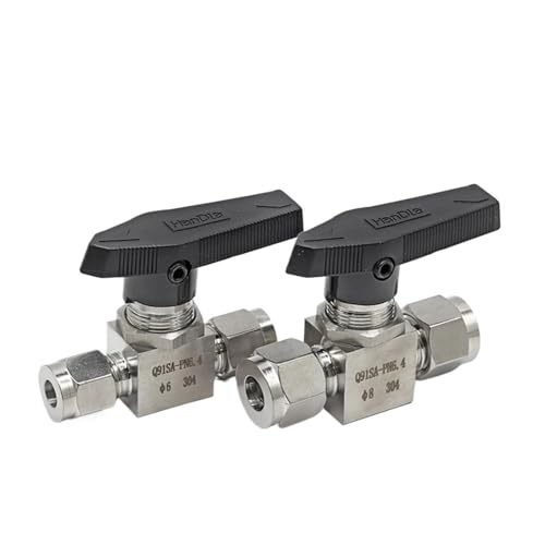 Válvula de bola 10mm de acero inoxidable 304 para tuberías industriales de alta presión 2