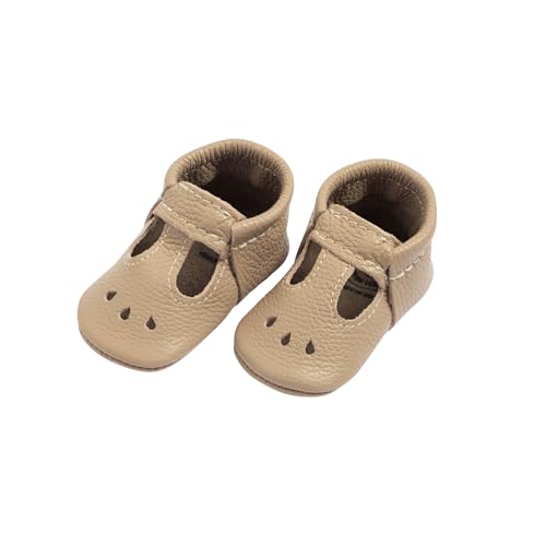Image of Freshly Picked First Pair Baby Girl Mary Jane Shoes - Leather Baby Moccasins - Soft Sole Baby Shoes, Infant Shoes, Crib Shoes