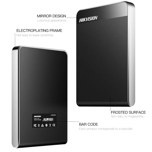 Hikvision External Hard Drive 1TB, Ultra-Thin 2.5 Inch Portable USB 3.0 SATA Storage HDD for PS4, Xbox One, Wii U, PC, Mac, Laptop, TV (Black) HD-E30 - Image 5
