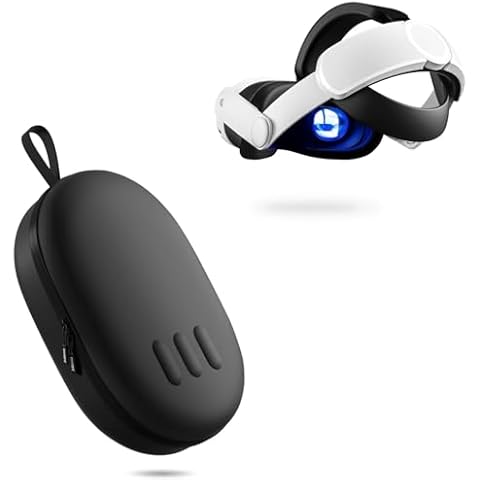 COOWPS Head Strap and Carrying Case for Meta Quest 3S/Quest 3 Cover