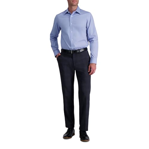 Haggar Mens Premium Comfort Slim Fit Wrinkle Resistant Dress Shirt - image 2