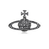 FAIRYGATE Ladies Brooches UK Planet Badge Astronaut Brooch Cluster Rhinestones Crystal Pin Black Smarten up Work Clothes Wear at Parties and on Evening out B2341