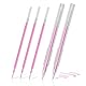 2 Stück Haut Marker, Chirurgischer Hautmarker, Permanent Make Up Stift, Tattoo-Piercing-Positionierungsstift, Augenbrauenstift, mit 3 Stück Nachfüllung, für Augenbrauen, Lippen, Körperkunst (Rosa)